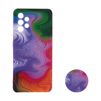 کاور آبرنگی مدل N114 مناسب برای گوشی موبایل سامسونگ Galaxy A32 4G به همراه پایه نگهدارنده